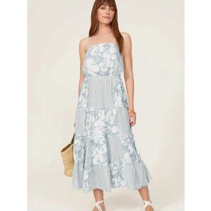 NWT Splendid Collection Misty Patchwork Midi Dress Size Med Hippie Boho Floral